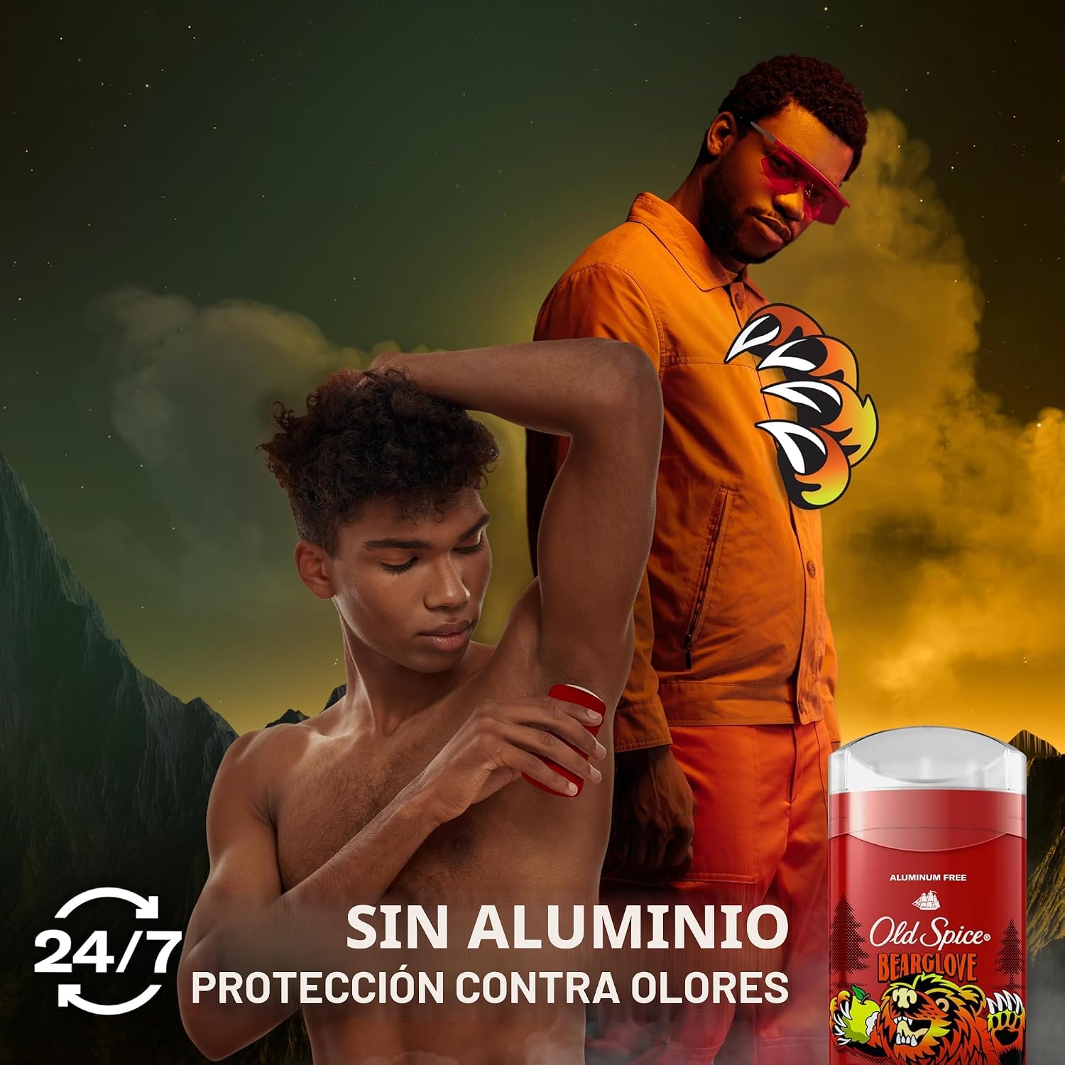 Old Spice Desodorante sin aluminio para hombres, protección contra...