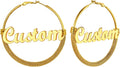 PROSTEEL 12\/16\/24\/32\/40 Pulgadas Aretes de Aro Gruesos para Muj...