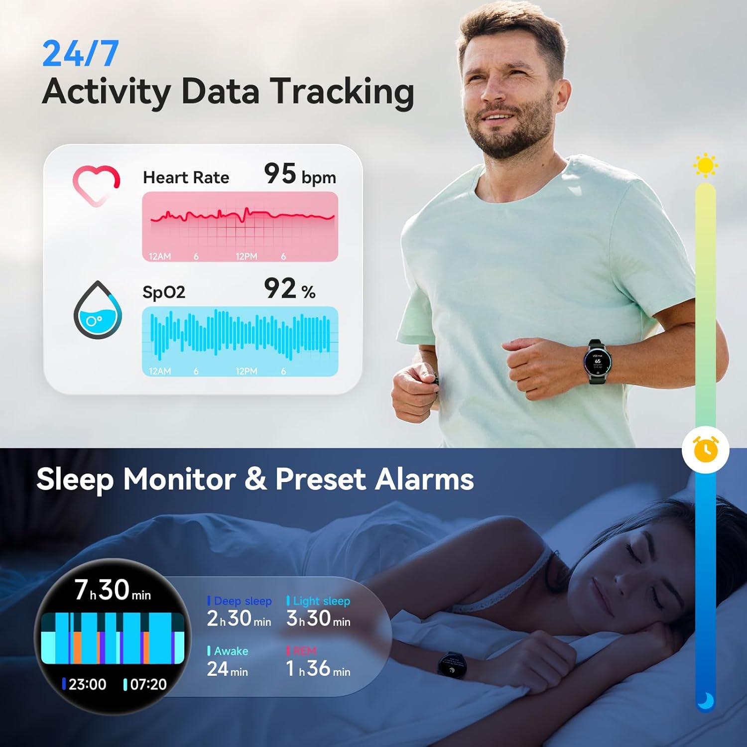 Reloj inteligente para hombres y mujeres, responder\/hacer llamadas...