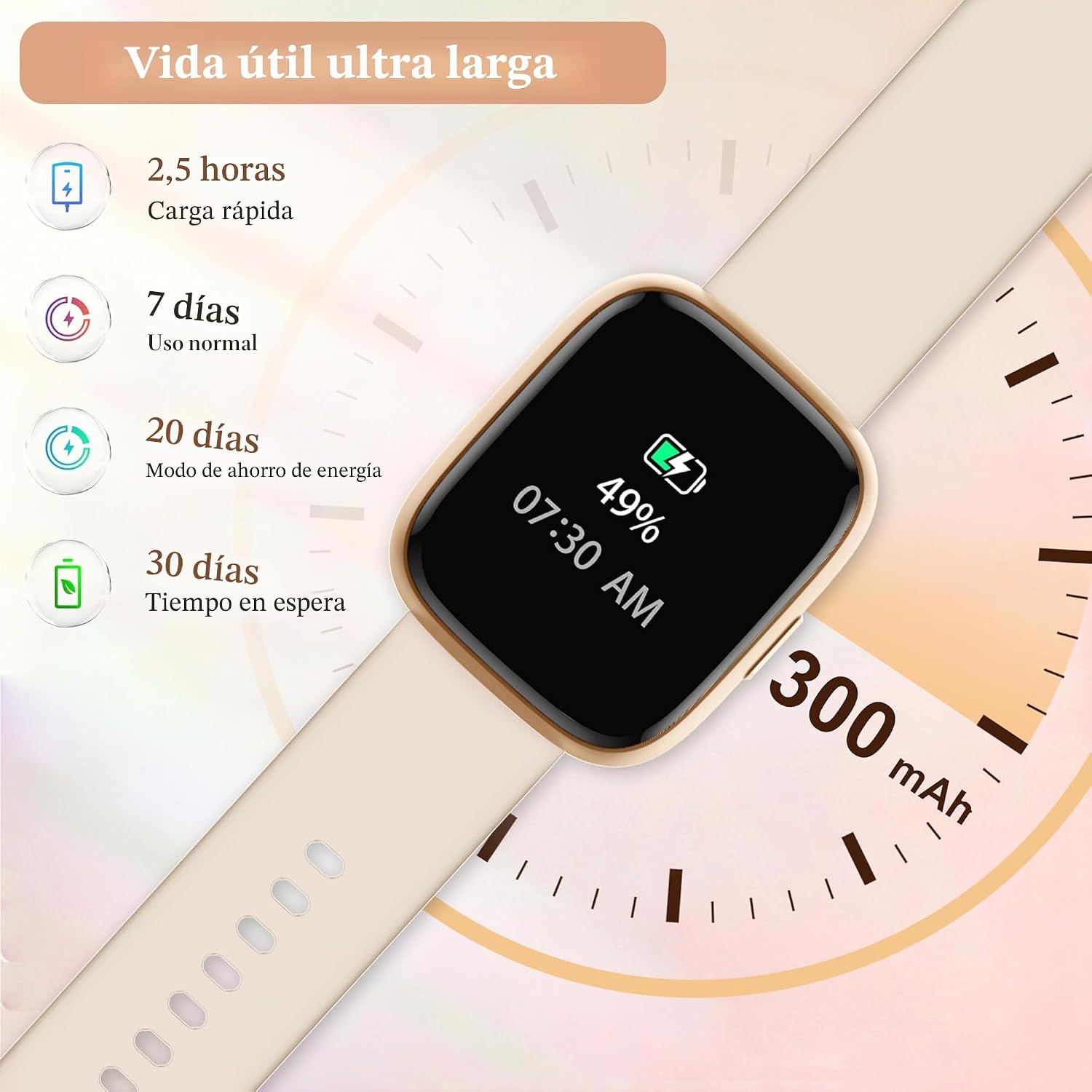 Reloj inteligente para mujeres y hombres, reloj inteligente actuali...