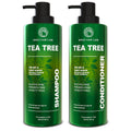 Juego de champú y acondicionador de árbol de té, sin sulfato, cuida...