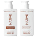 Native Champú y acondicionador de coco y vainilla contienen ingredi...