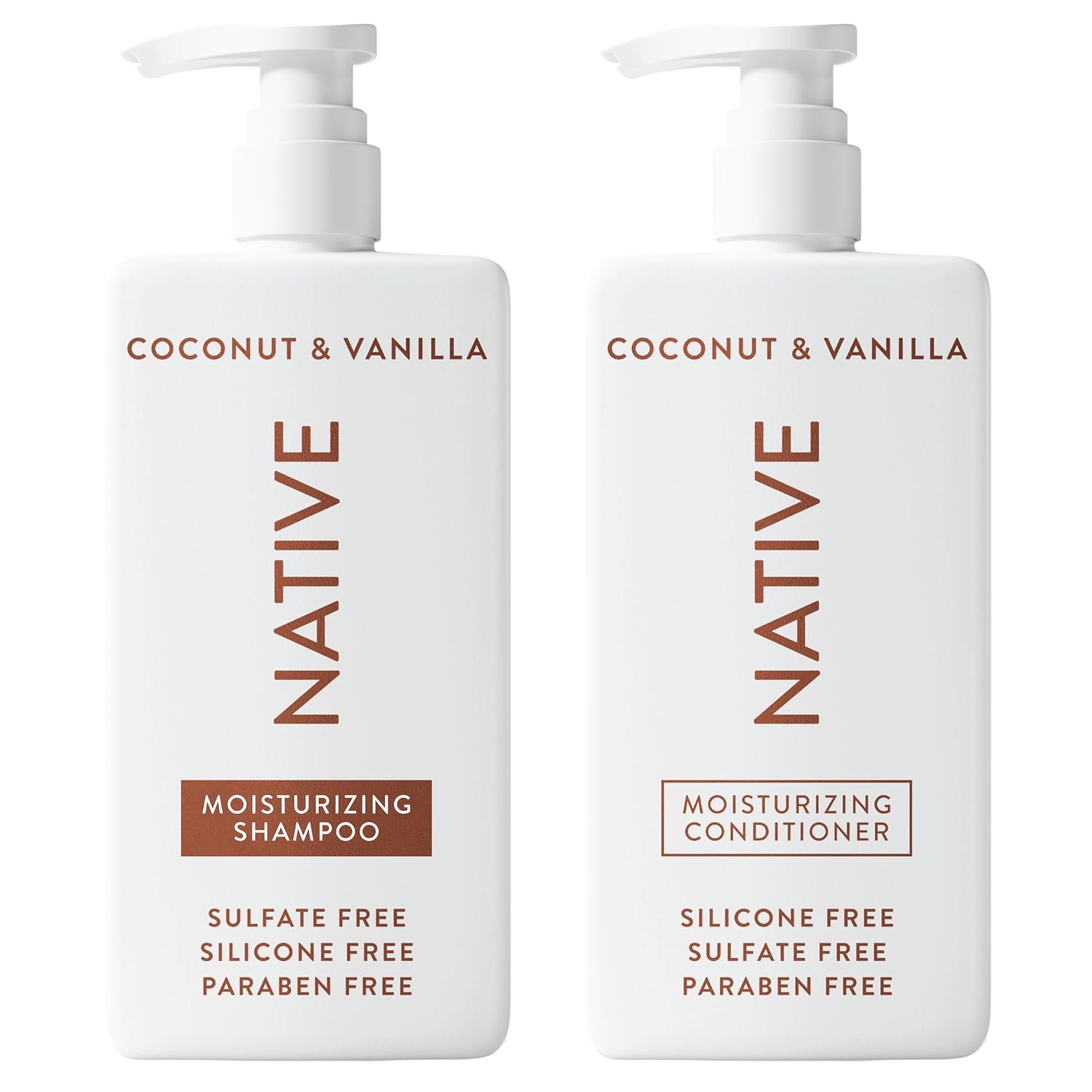 Native Champú y acondicionador de coco y vainilla contienen ingredi...