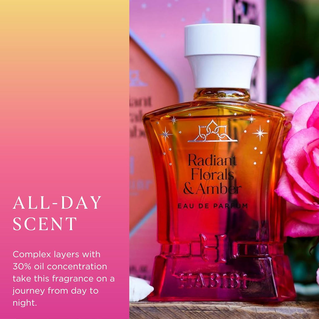 H HABIBI Perfume árabe de flores radiantes y almizcle ámbar para mu...