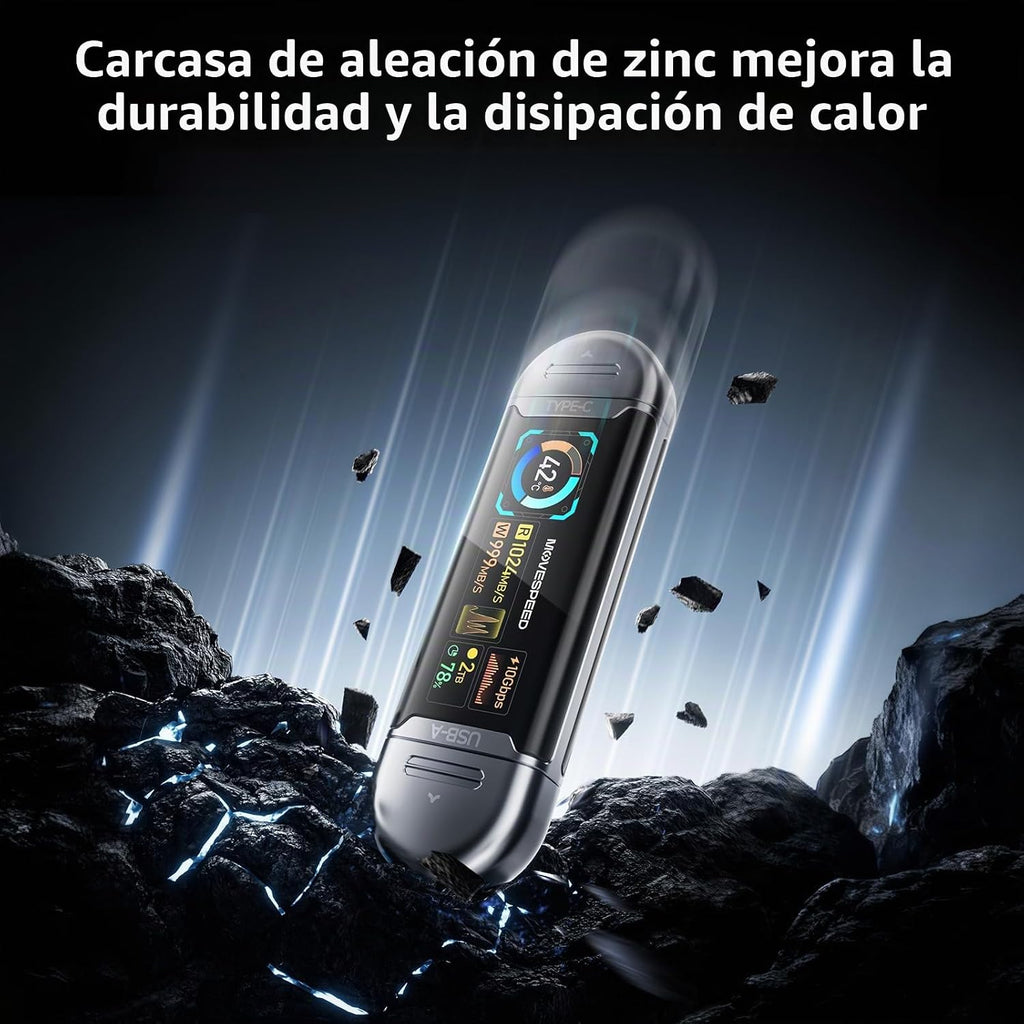MOVE SPEED Unidades de estado sólido de 2TB con pantalla inteligent...