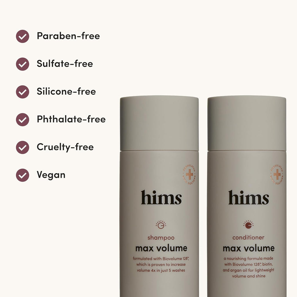 hims Max Volume - Juego de champú y acondicionador - Biovolume 128,...