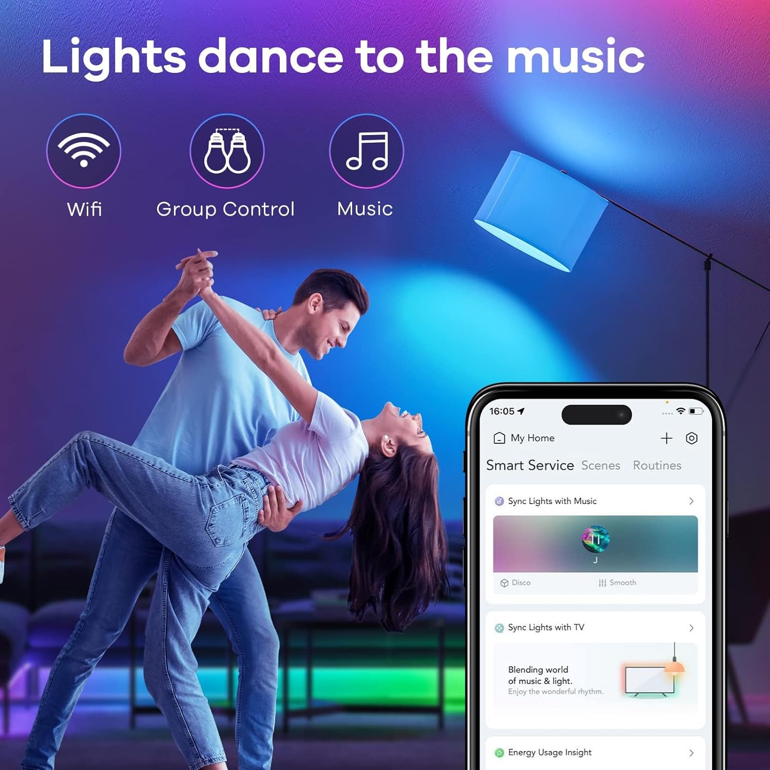 Linkind Matter - Bombilla inteligente que funciona con Alexa\/Apple...