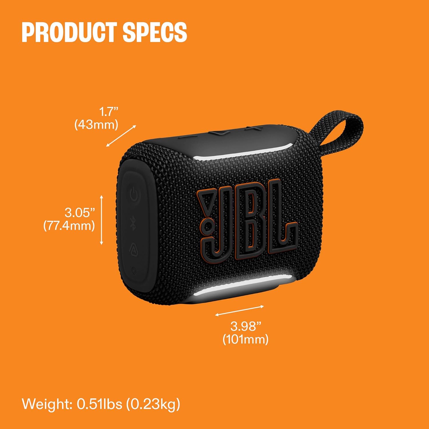 JBL Go 5 - Altavoz ultraportátil impermeable y a prueba de caídas c...