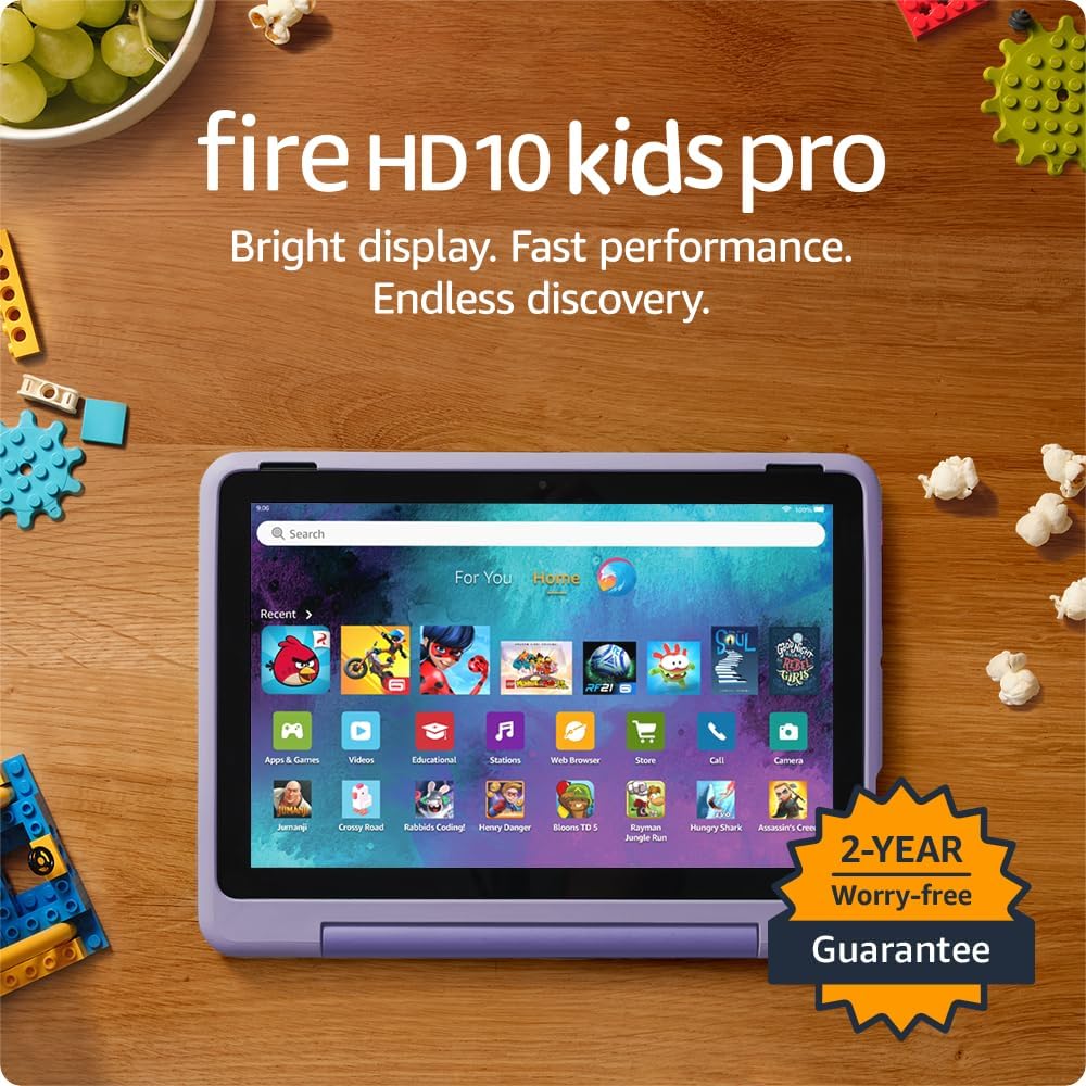 Tablet Amazon Fire HD 10 Kids Pro para niños de 6 a 12 años | Panta...