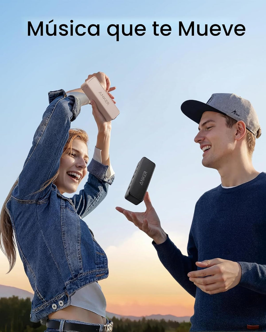 Anker Soundcore 2 Altavoz Bluetooth portátil con sonido estéreo, Bl...