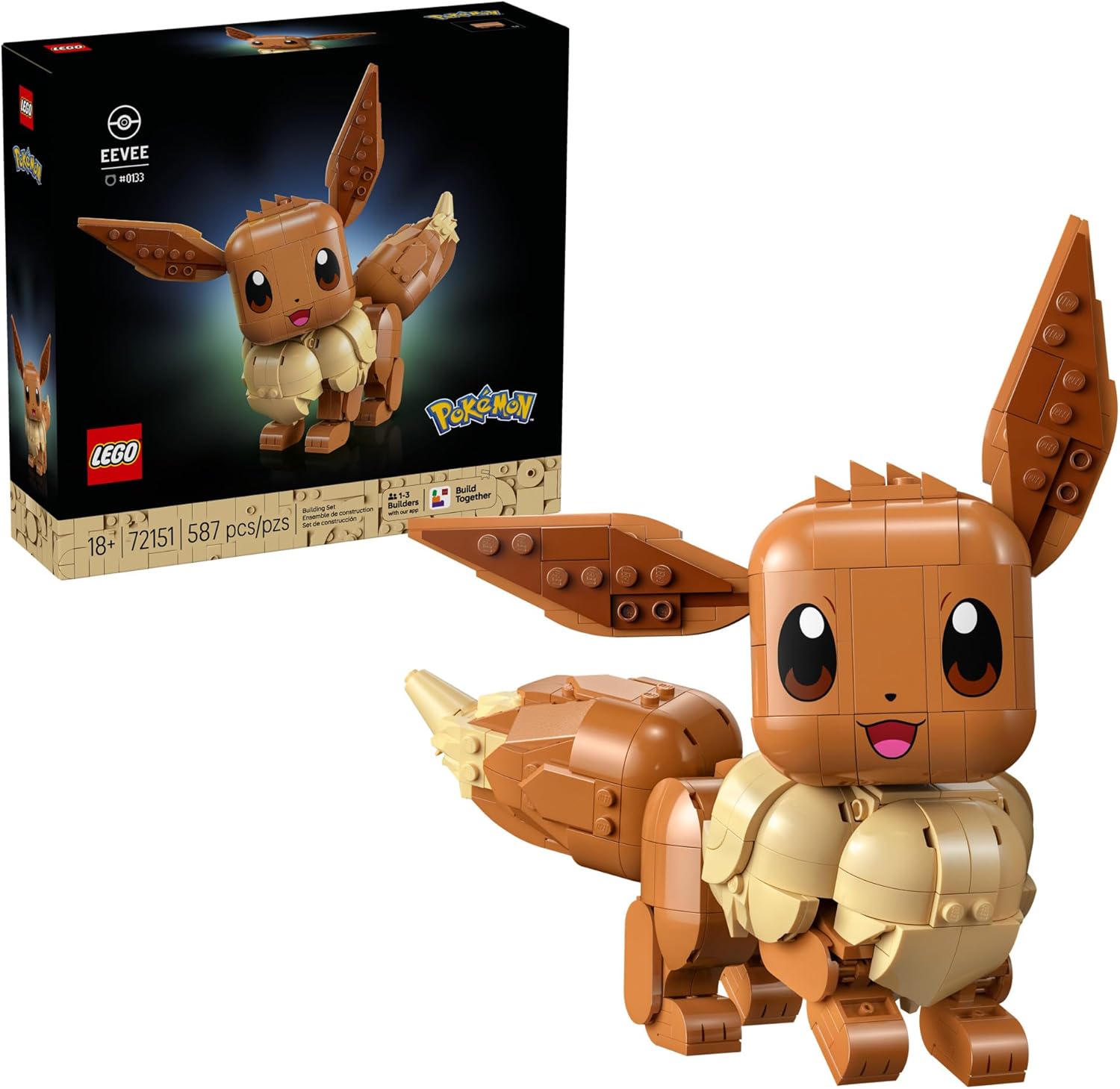 LEGO Pokémon Eevee - Juego de construcción coleccionable para adult...