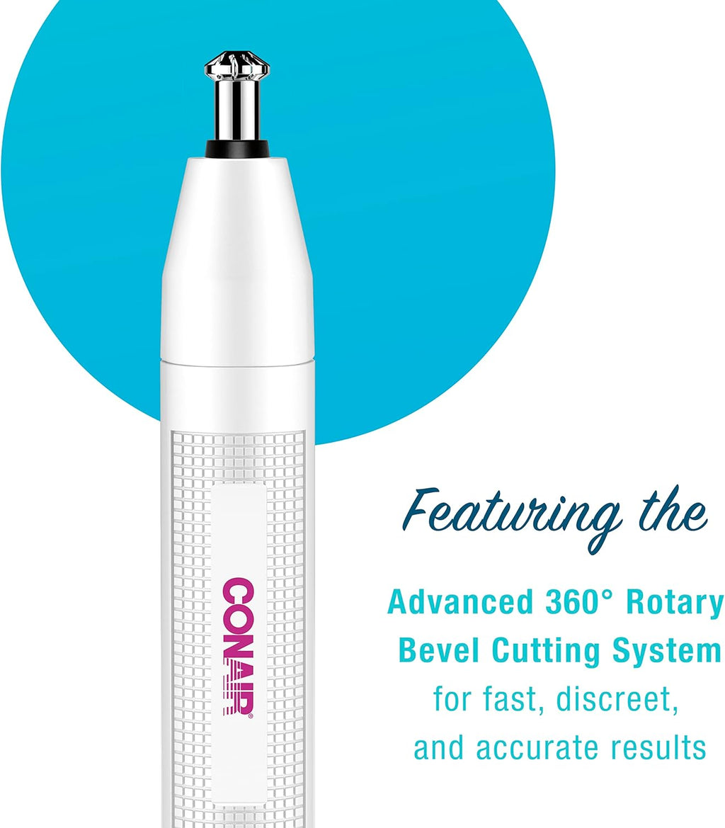 Conair Recortadora de Vello de Orejas y Nariz para Mujeres, Inalámb...