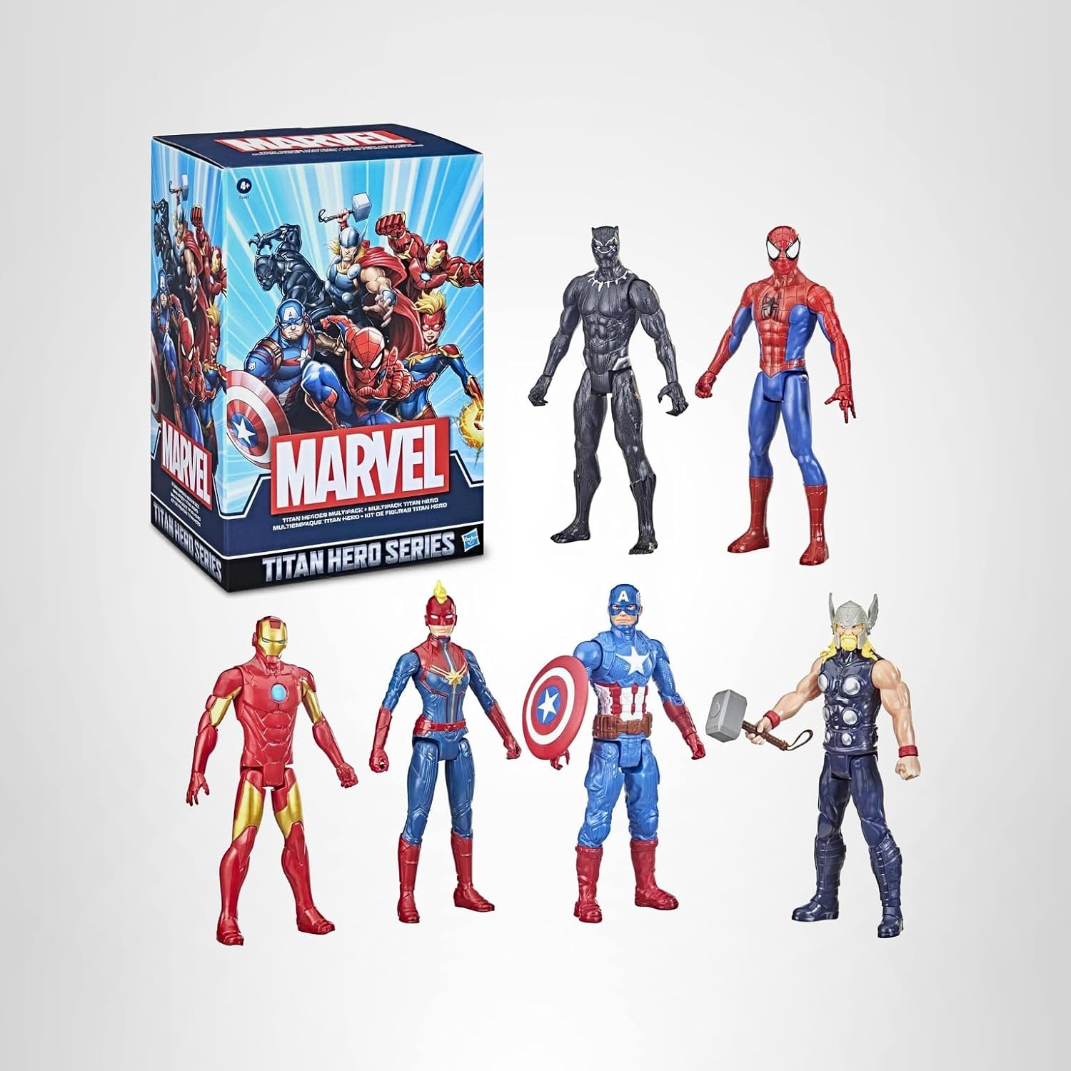 Marvel Titan Hero Series - Figura de acción multipaquete, 6 figuras...
