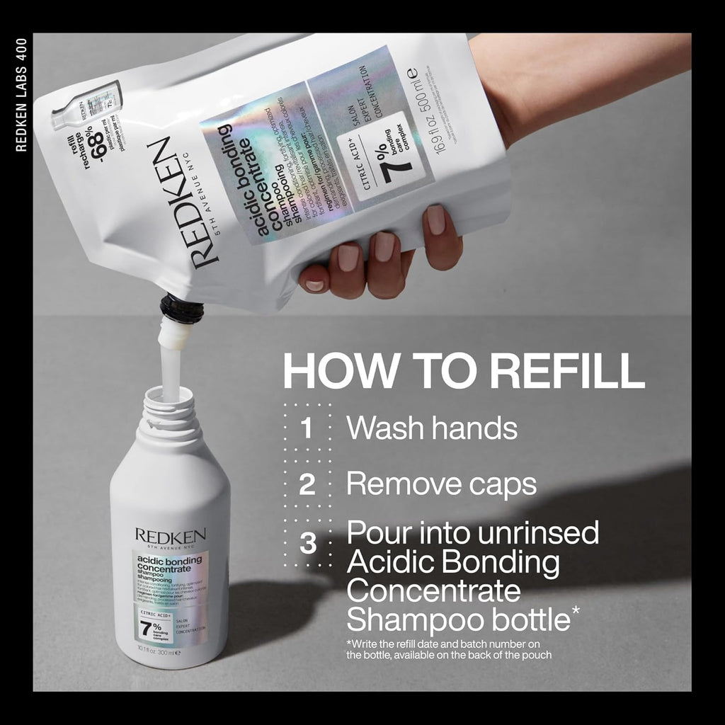 Redken Acidic Bonding Concentrate Shampoo para reparación de cabell...