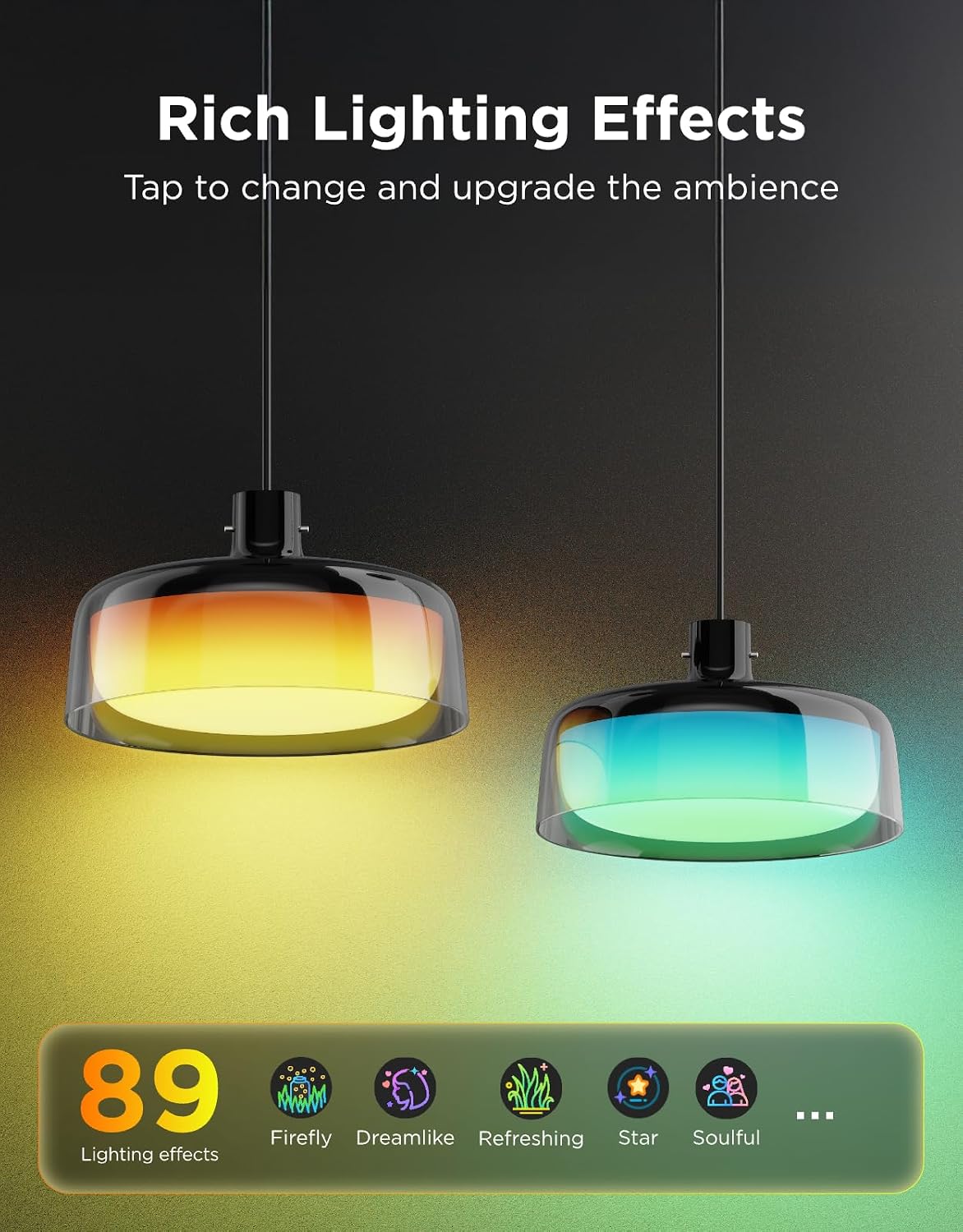 Govee Lámpara colgante para isla de cocina, iluminación inteligente...
