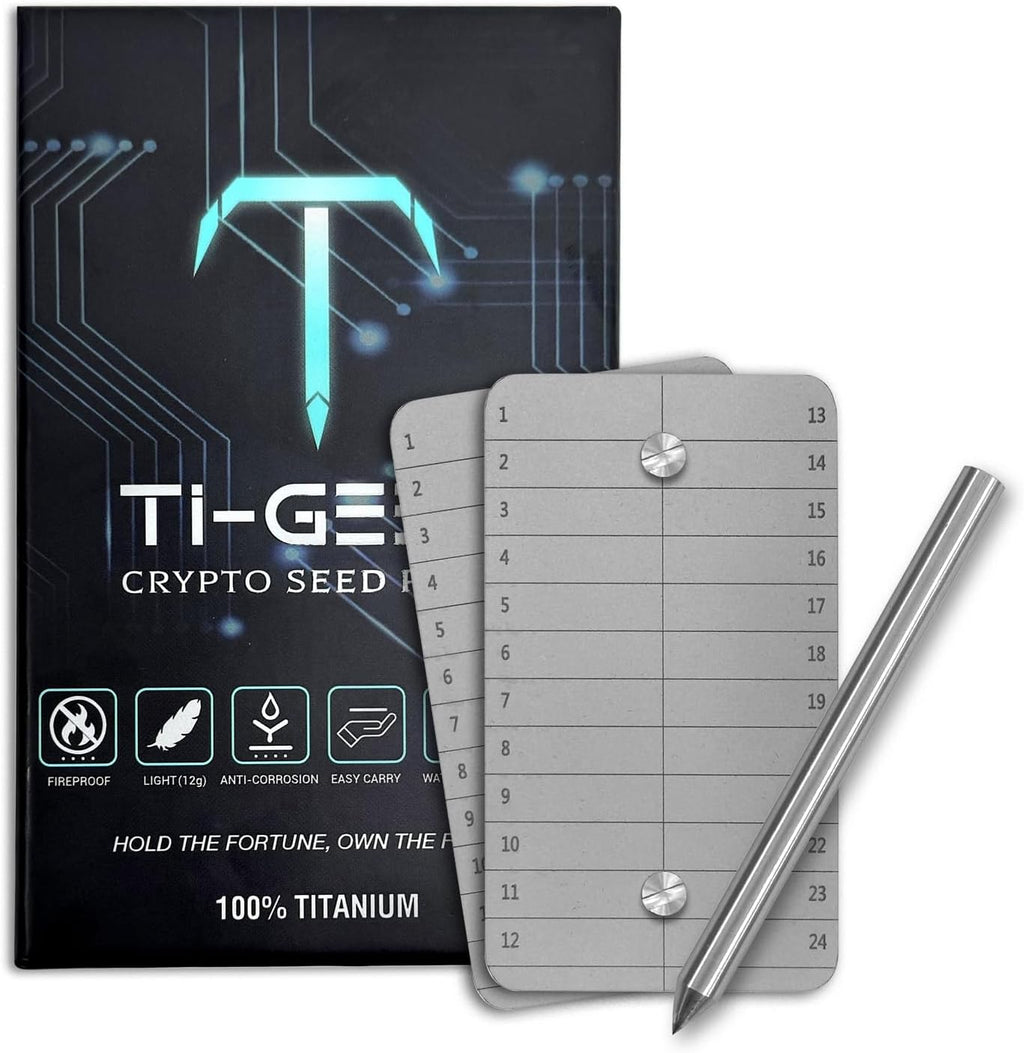 TI GEEK Almacenamiento de frases de semillas criptográficas de tita...