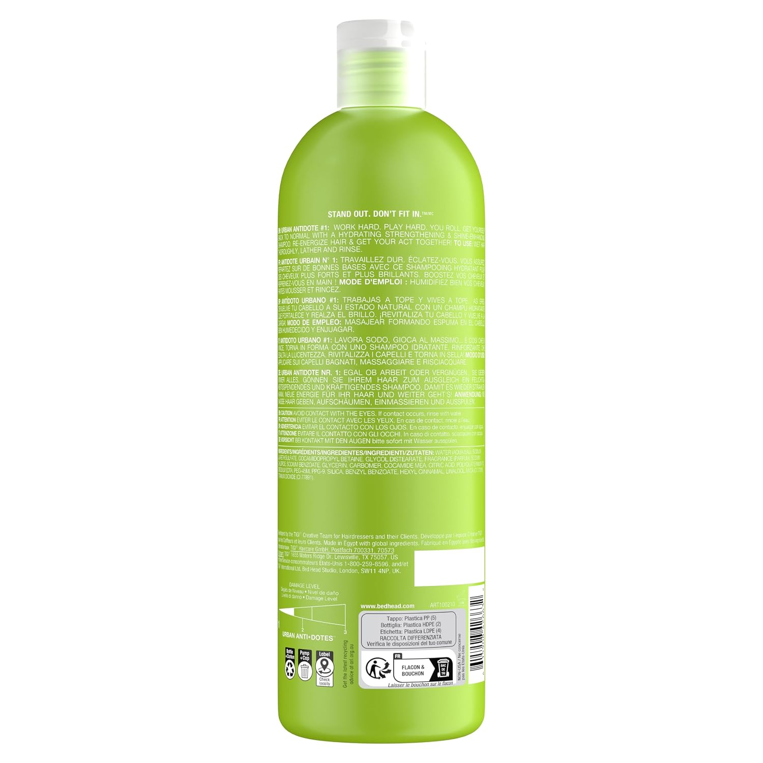TIGI Bed Head Urban Antidotes Urban Antidotes 1 Champú Re-energizar...