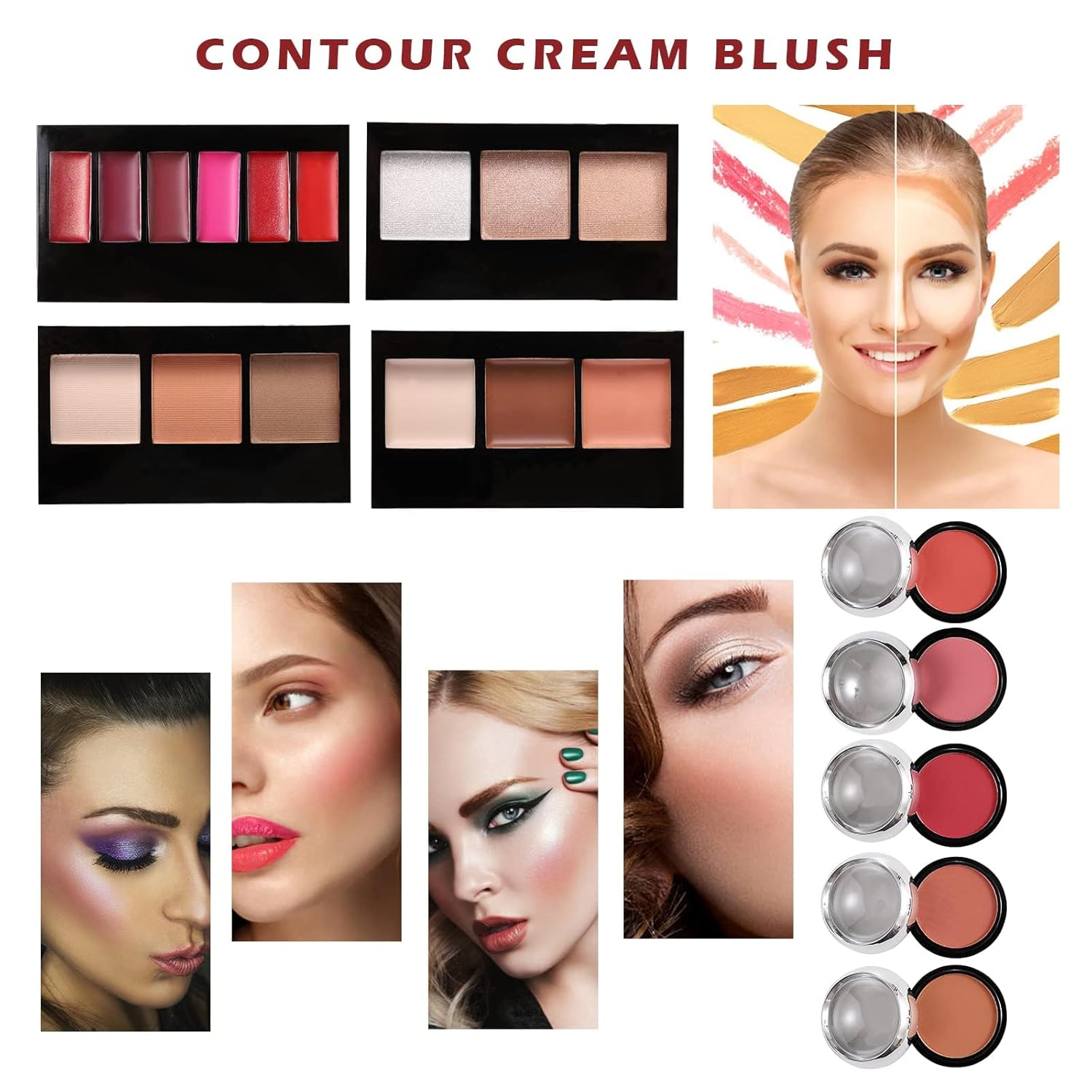 Hegafoo Kit de maquillaje todo en uno para adolescentes, kit de maq...