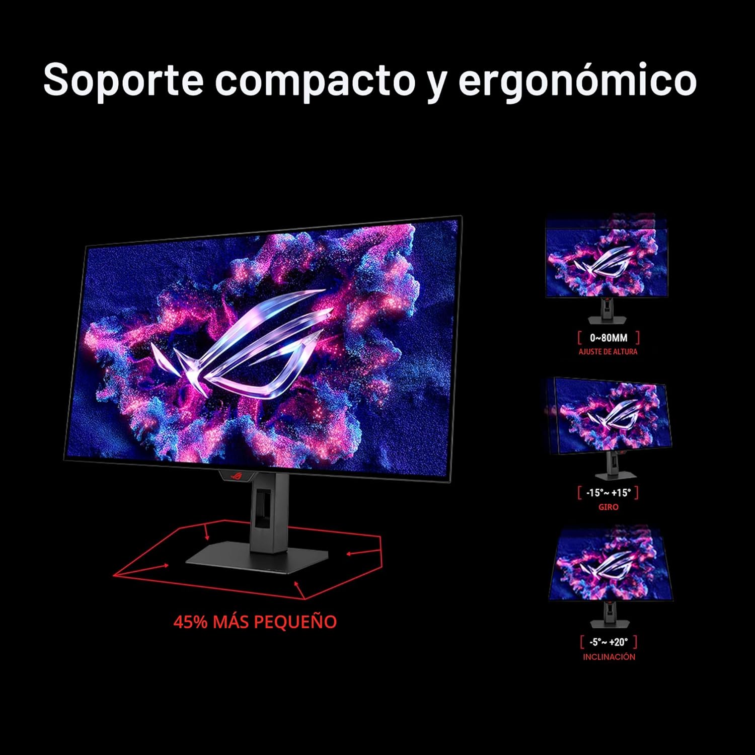 ASUS ROG Strix Monitor para juegos OLED 4K de 32 pulgadas (XG32UCWM...