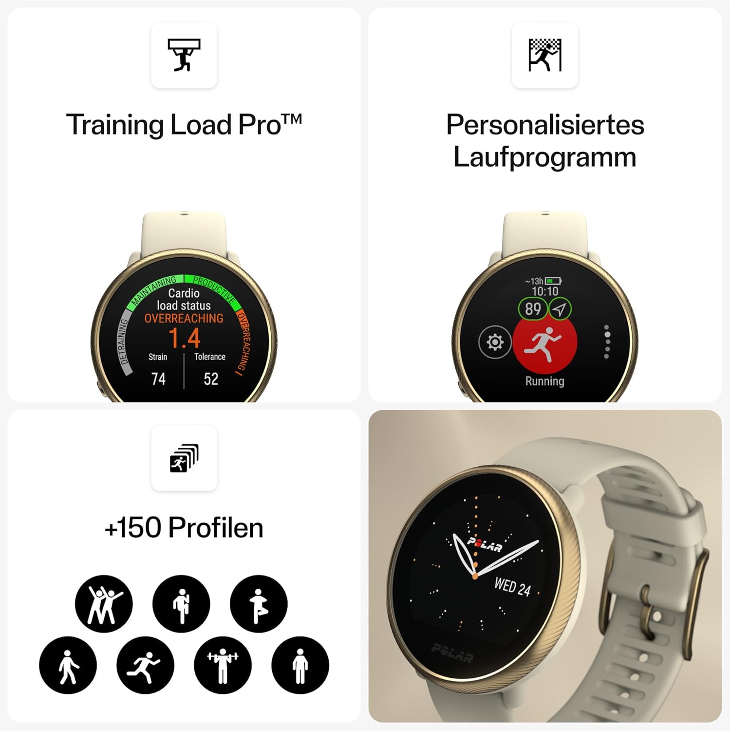 POLAR Ignite Serie 2 Reloj inteligente resistente al agua con GPS,...