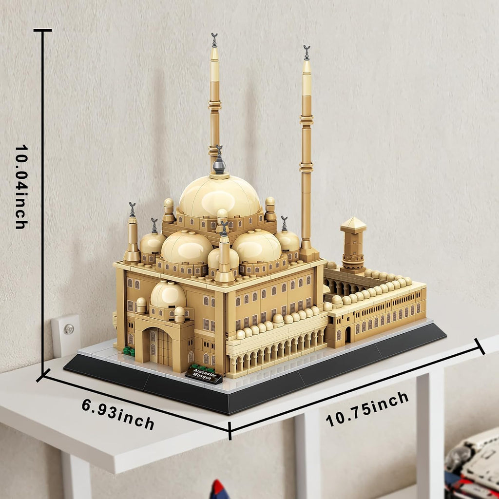 BeepZipp Conjunto de construcción de mezquita de alabastro de arqui...