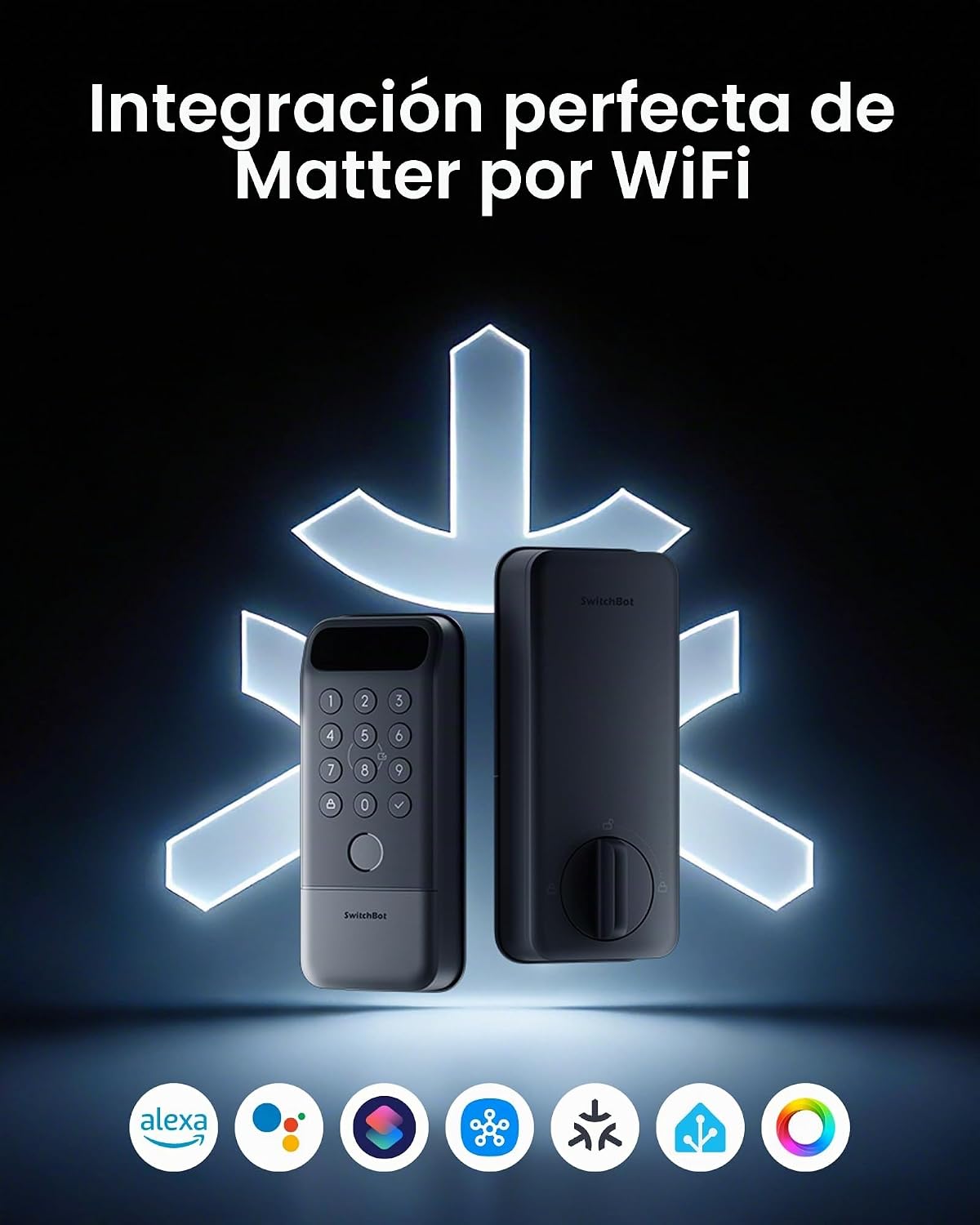 SwitchBot Lock Vision Pro + paquete de timbre de video, cara 3D, ce...
