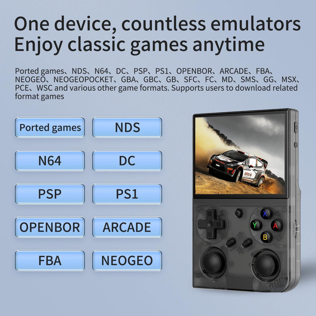 Consola de juegos portátil G350, pantalla IPS de 3.5 pulgadas, sist...