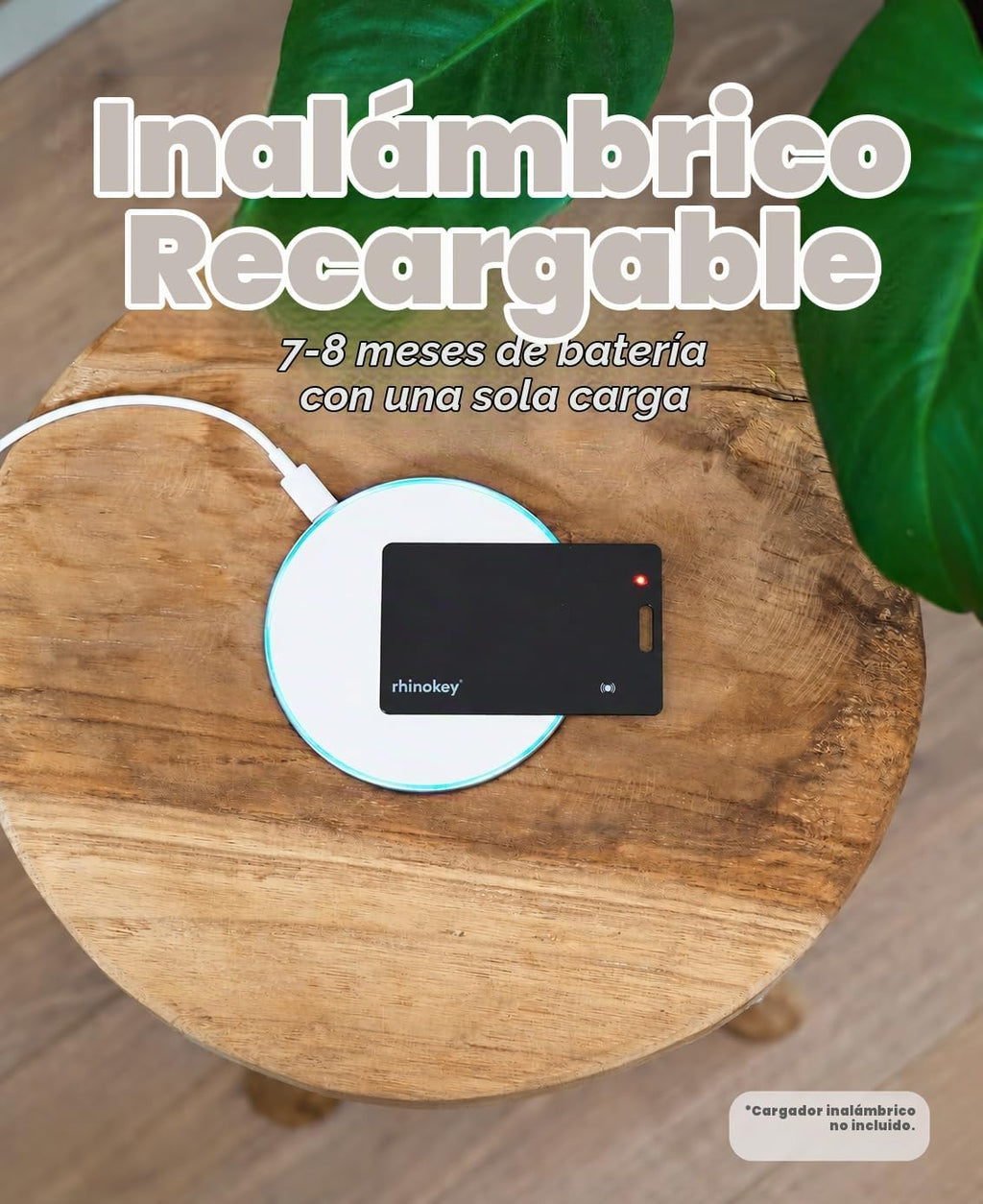 Rhinokey® Wallet Tracker Card funciona con Find Hub recargable de G...