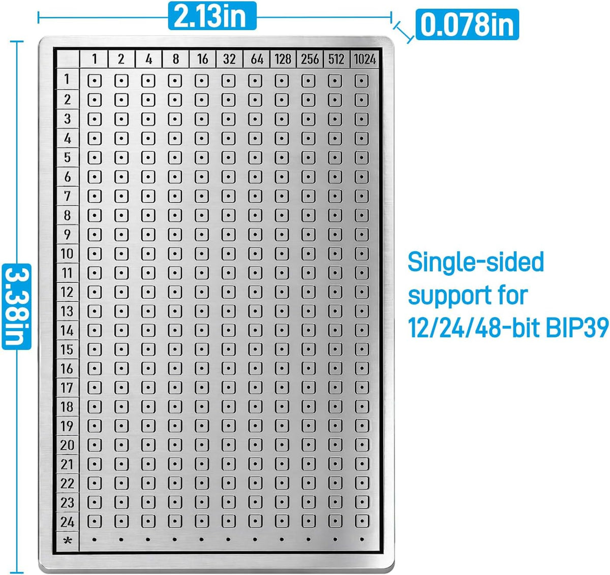 SATORILOCK MEGA TABLET Crypto Seed Storage \u2013 Placa de respaldo...