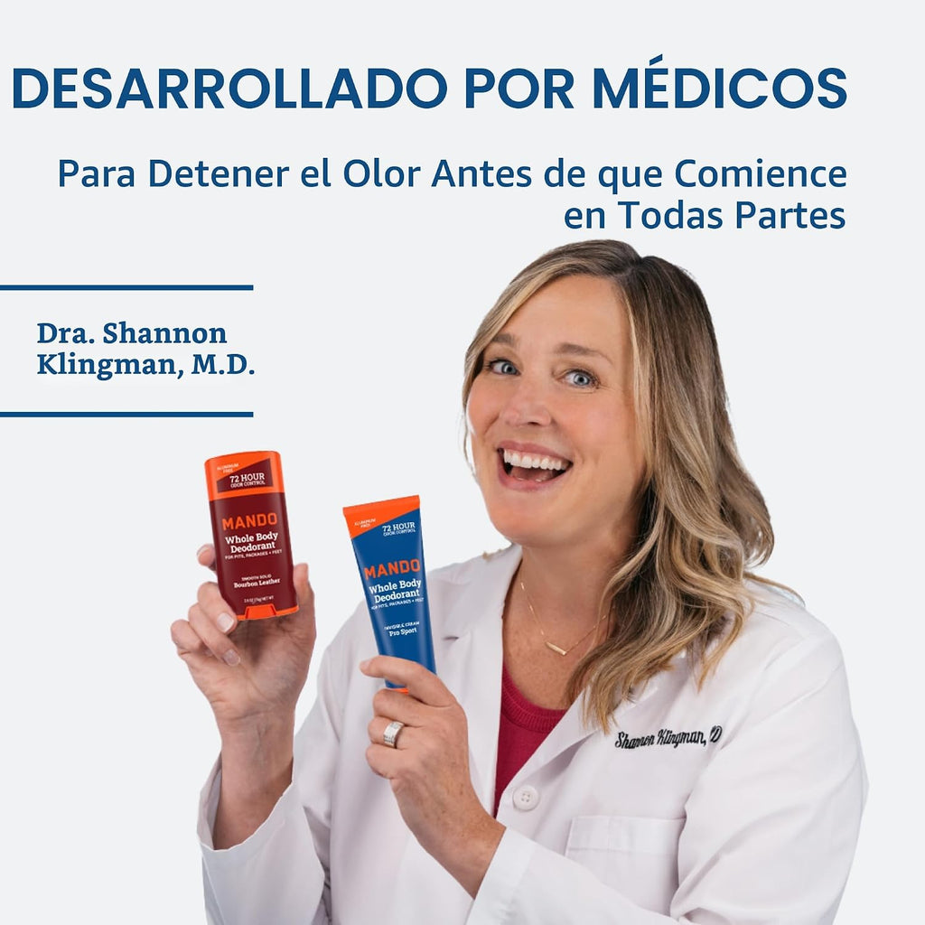 Mando Desodorante para Todo el Cuerpo para Hombres - Barra Sólida S...