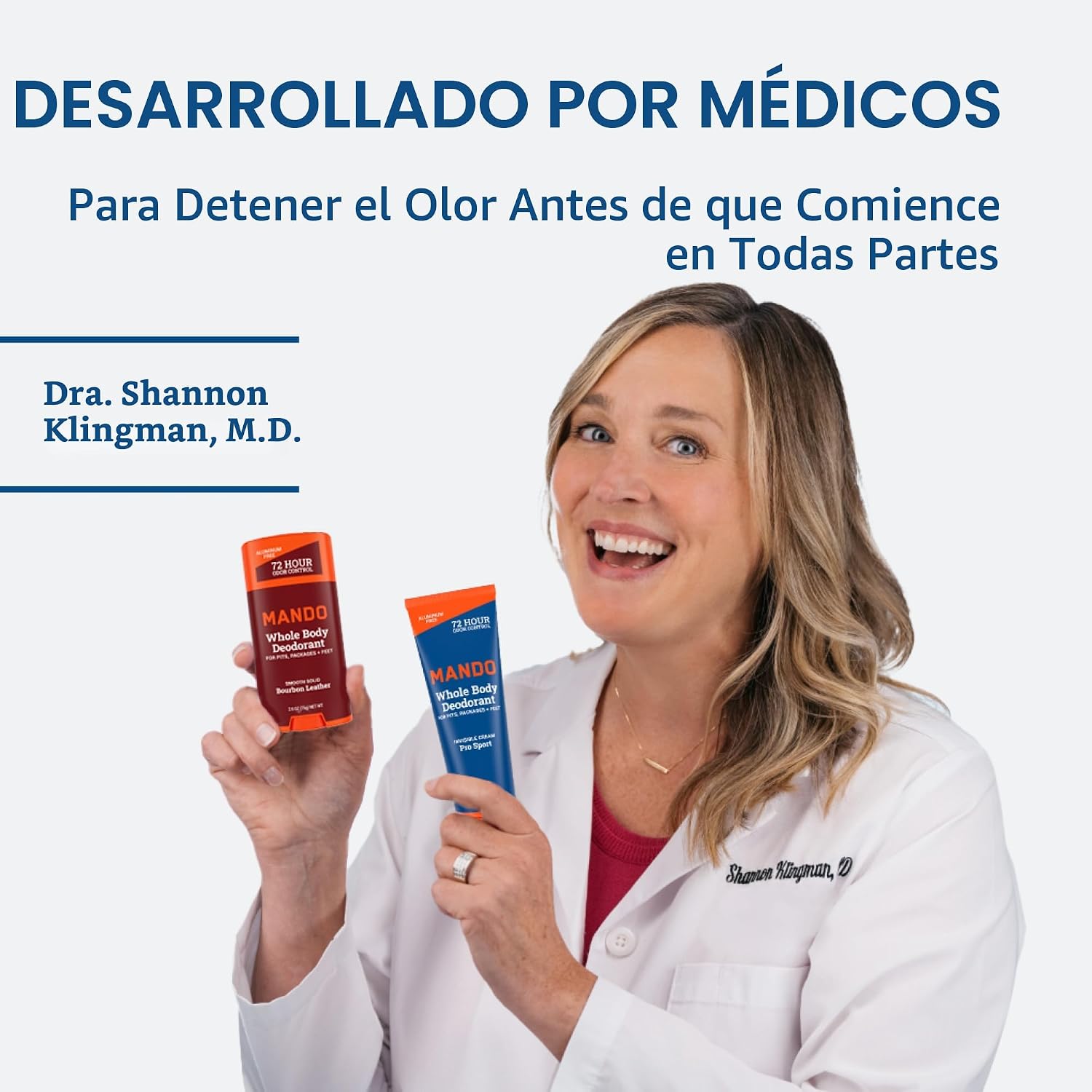 Mando Desodorante para Todo el Cuerpo para Hombres - Barra Sólida S...