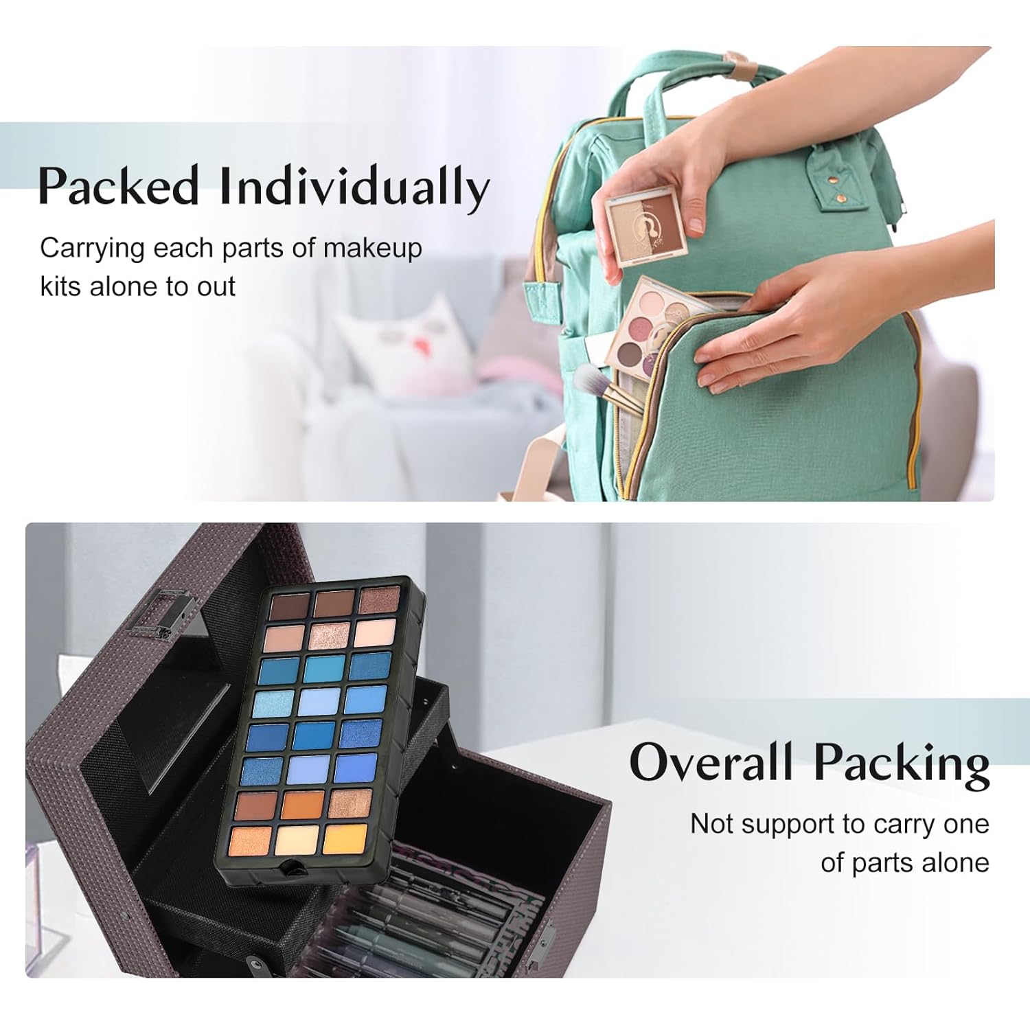 Kit de maquillaje todo en uno para niñas, kit de maquillaje para pr...