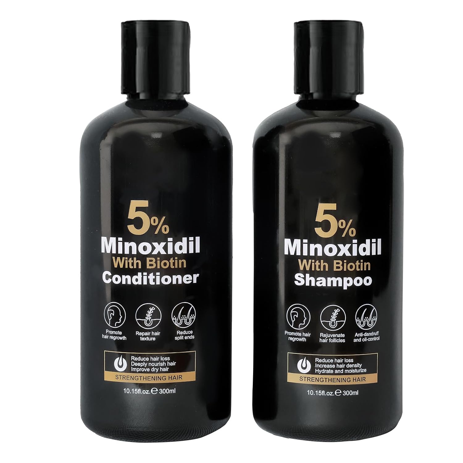Set de Champú y Acondicionador de Minoxidil para el Crecimiento del...
