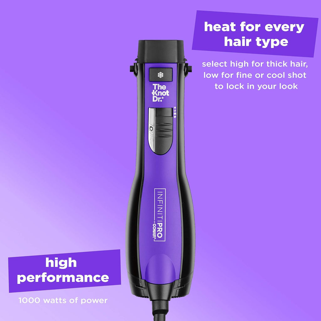INFINITIPRO by CONAIR The Knot Dr. - Cepillo secador All-In-One, se...