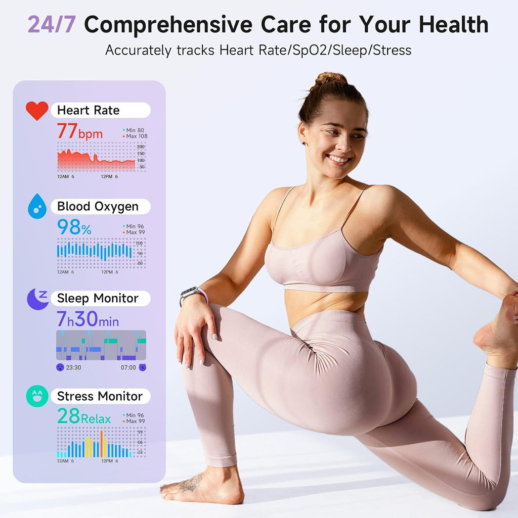 Gydom Relojes inteligentes para mujer para Android y iPhone, Alexa...