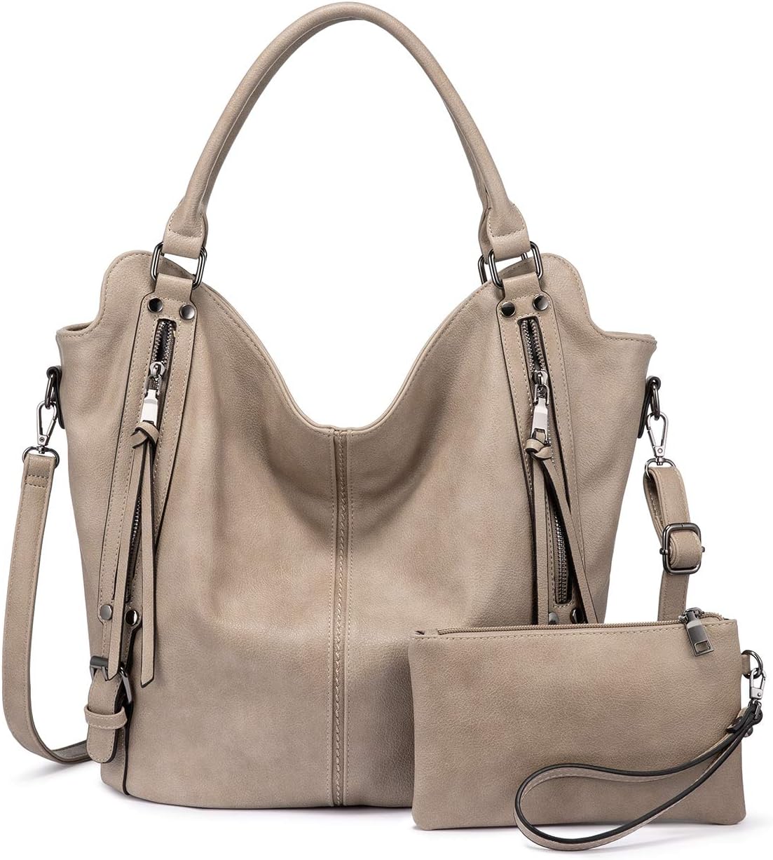 Bolso de mano para mujer Realer de piel sintética, bolsos de hombro...