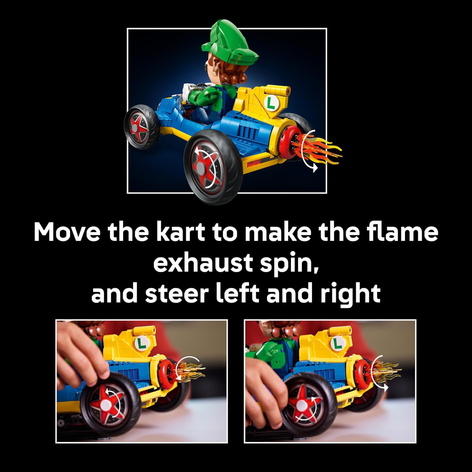 LEGO Mario Kart Luigi &amp; Mach 8 - Juego de construcción para adu...