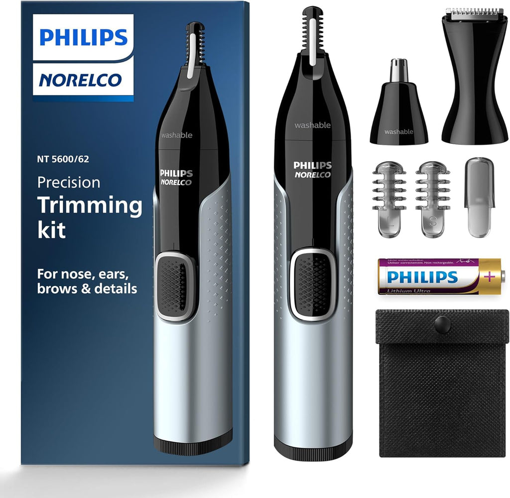 Norelco Philips Recortador de nariz 5000 para nariz, orejas y cejas...