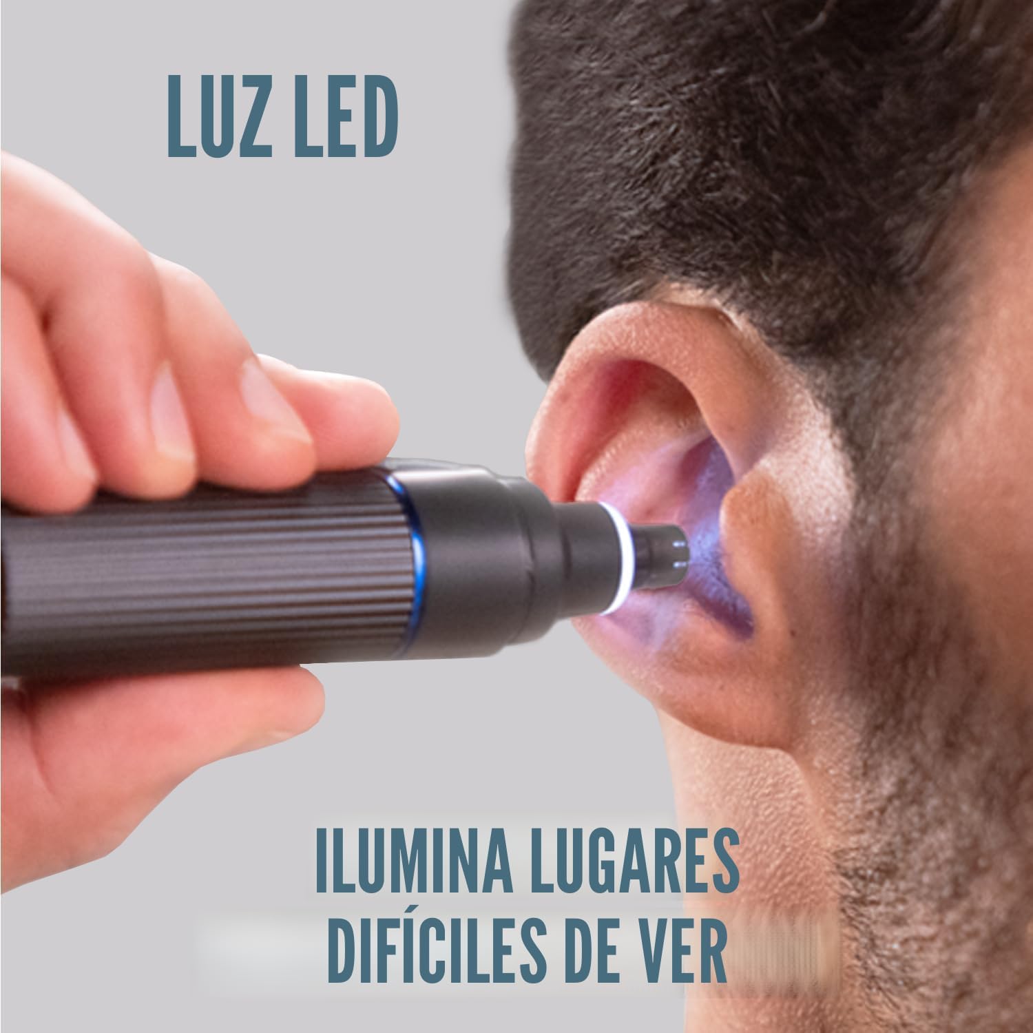 Microtouch Titanium Edge - Recortador de orejas y nariz con doble c...