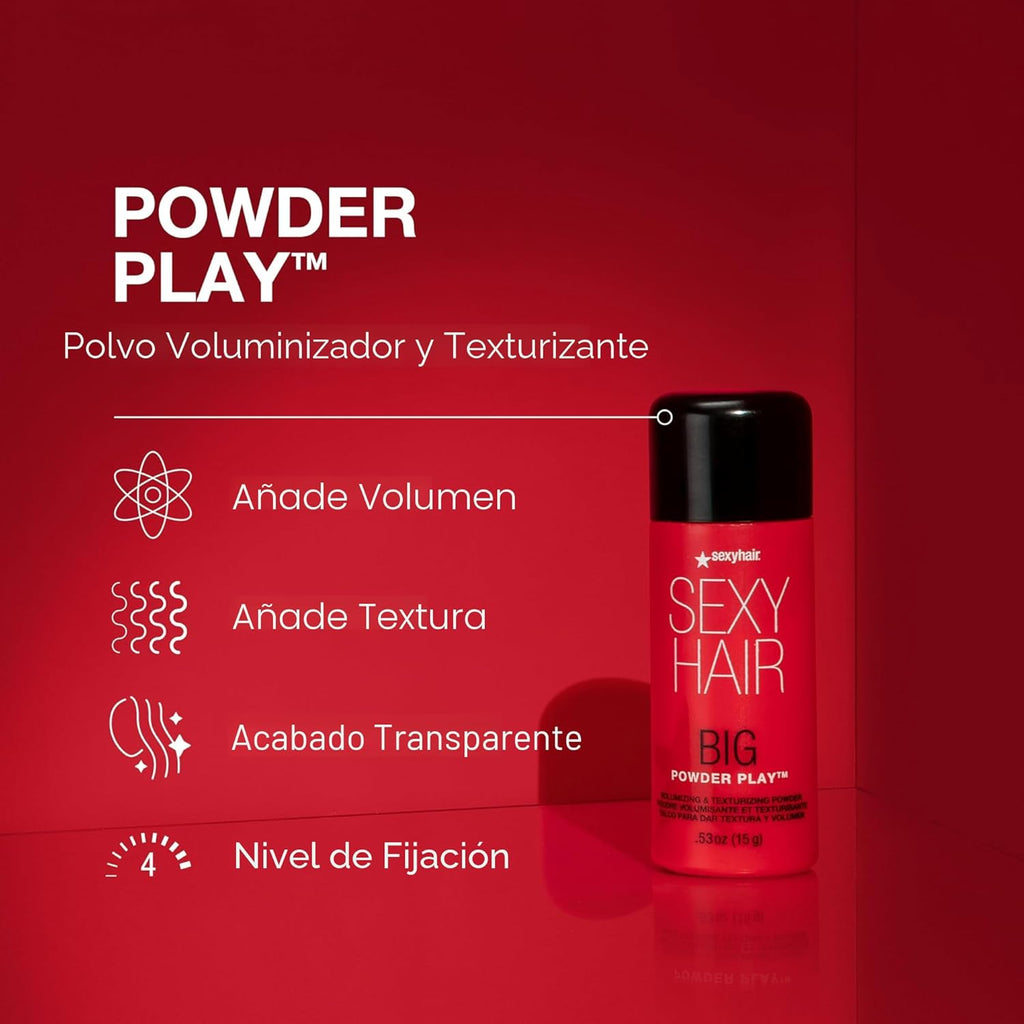 SexyHair Big Powder Play Polvo Voluminizador y Texturizante, 0.53 o...