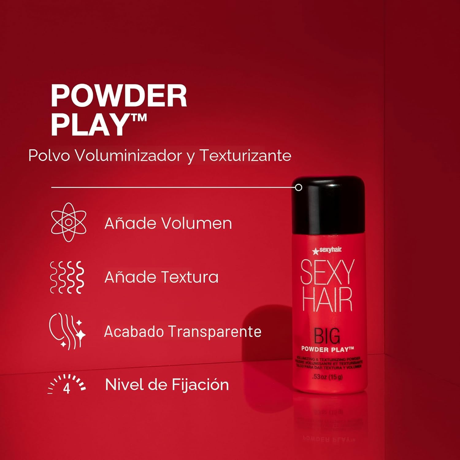 SexyHair Big Powder Play Polvo Voluminizador y Texturizante, 0.53 o...