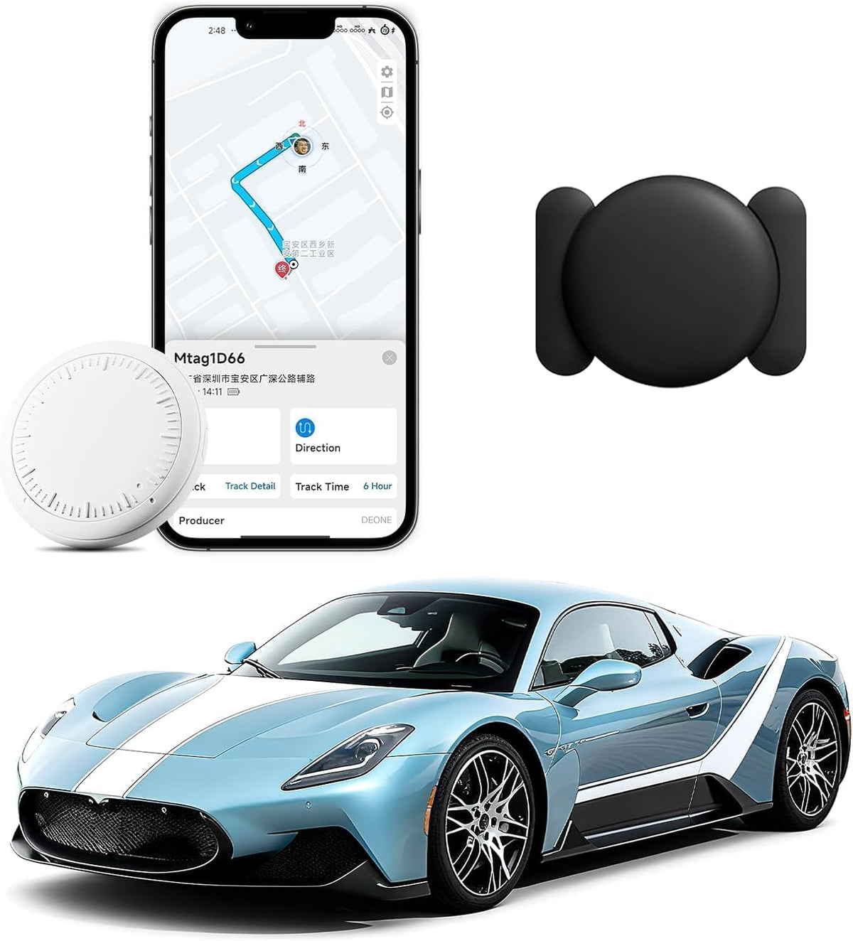 Dispositivo Rastreador de Vehículos Sin Suscripción, Rastreador GPS...