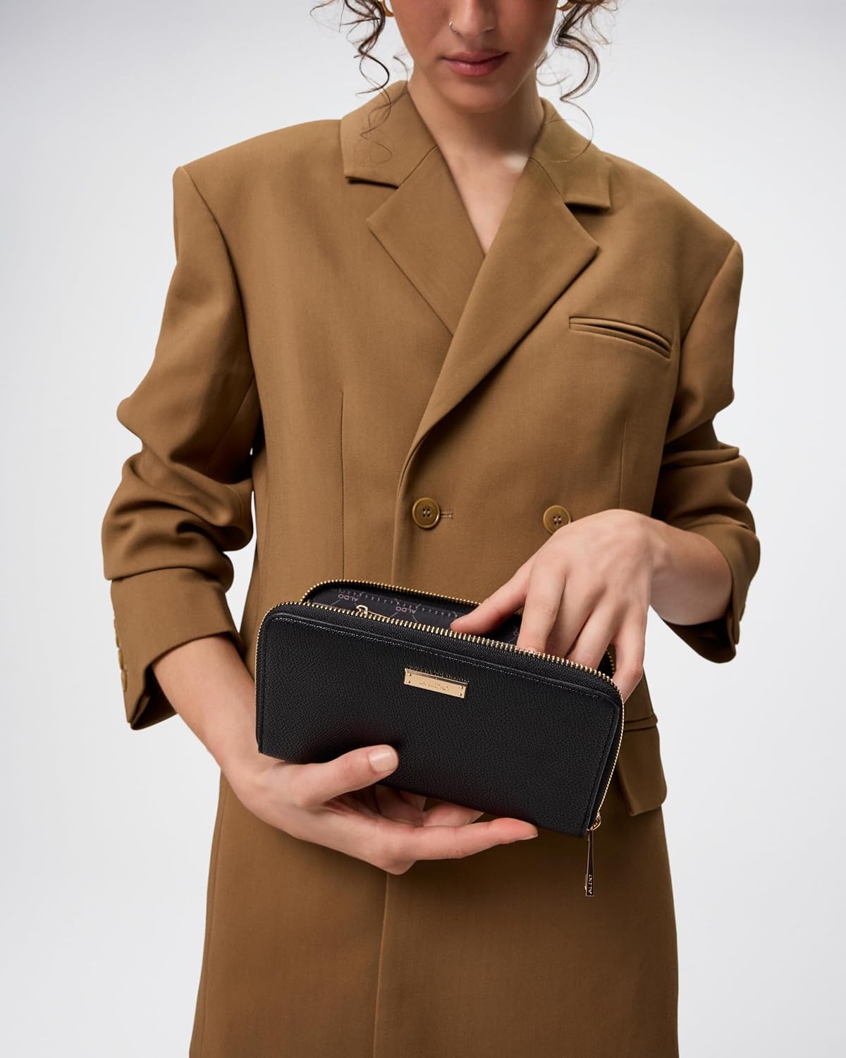 ALDO Cartera Ligosullo para mujer, Negro