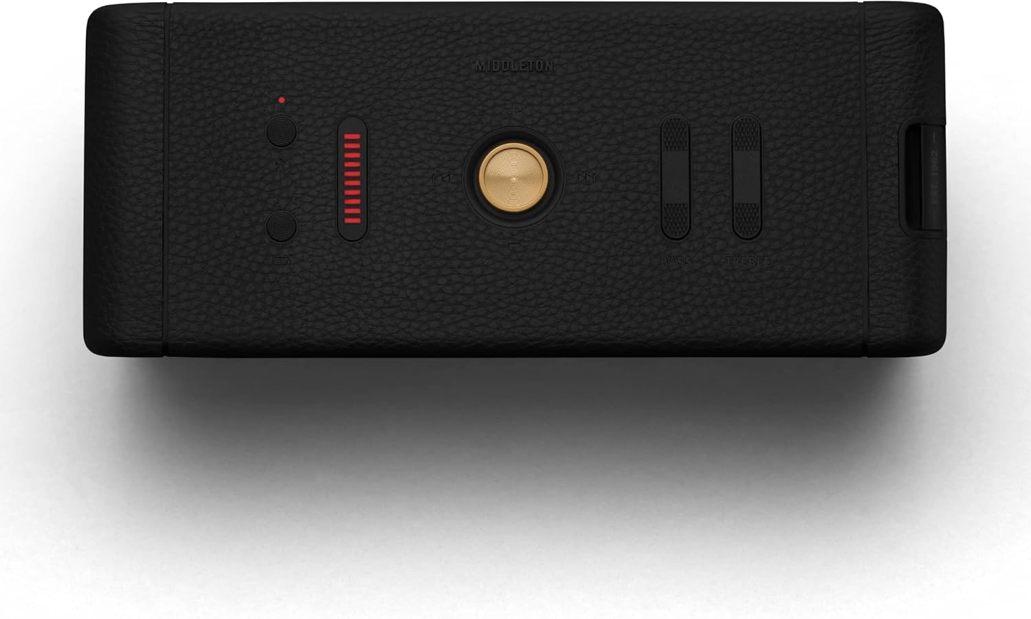 Marshall Middleton - Parlante Bluetooth portátil, color negro y latón