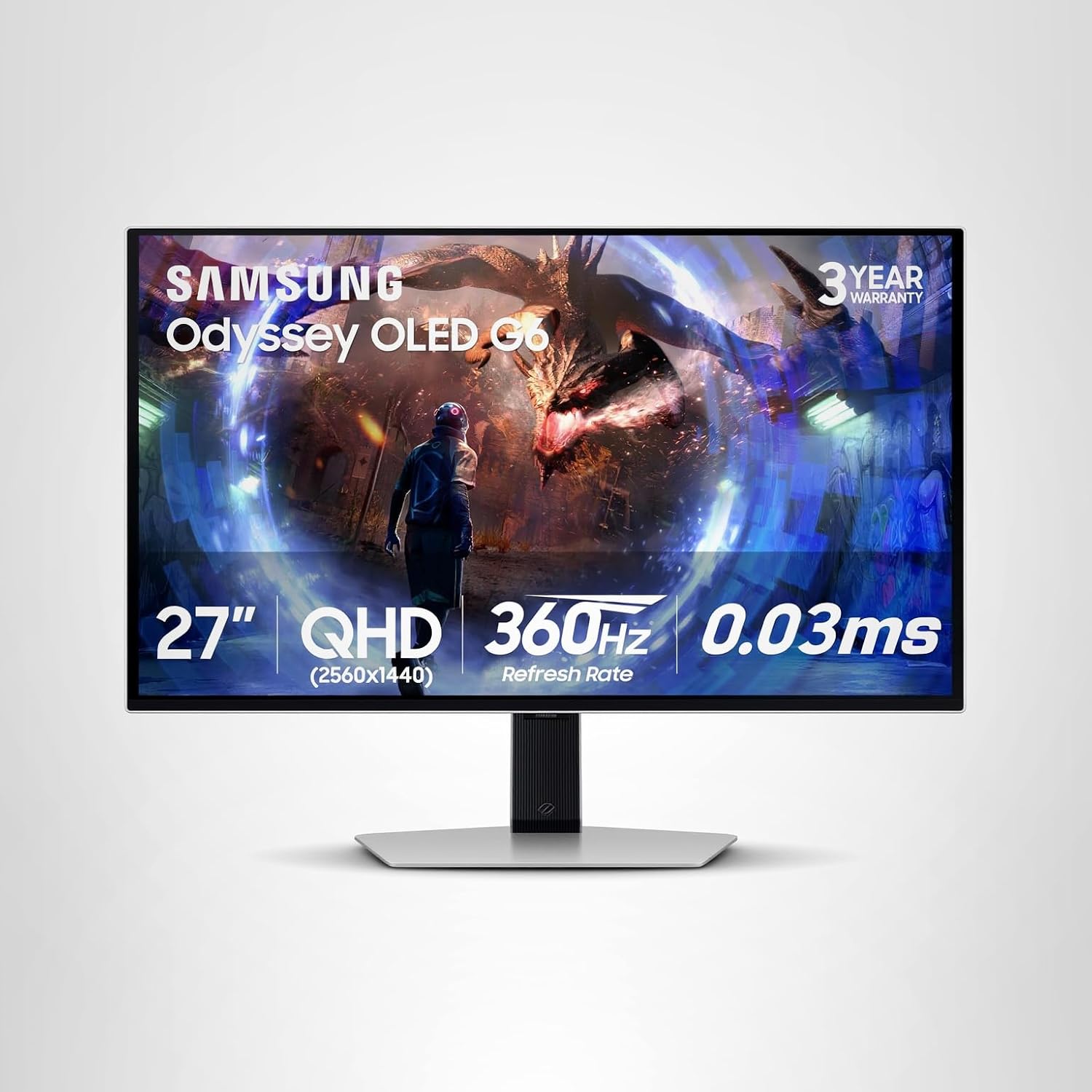 Samsung 27\u201D Odyssey OLED G6 (G60SD) Serie Monitor de juegos co...