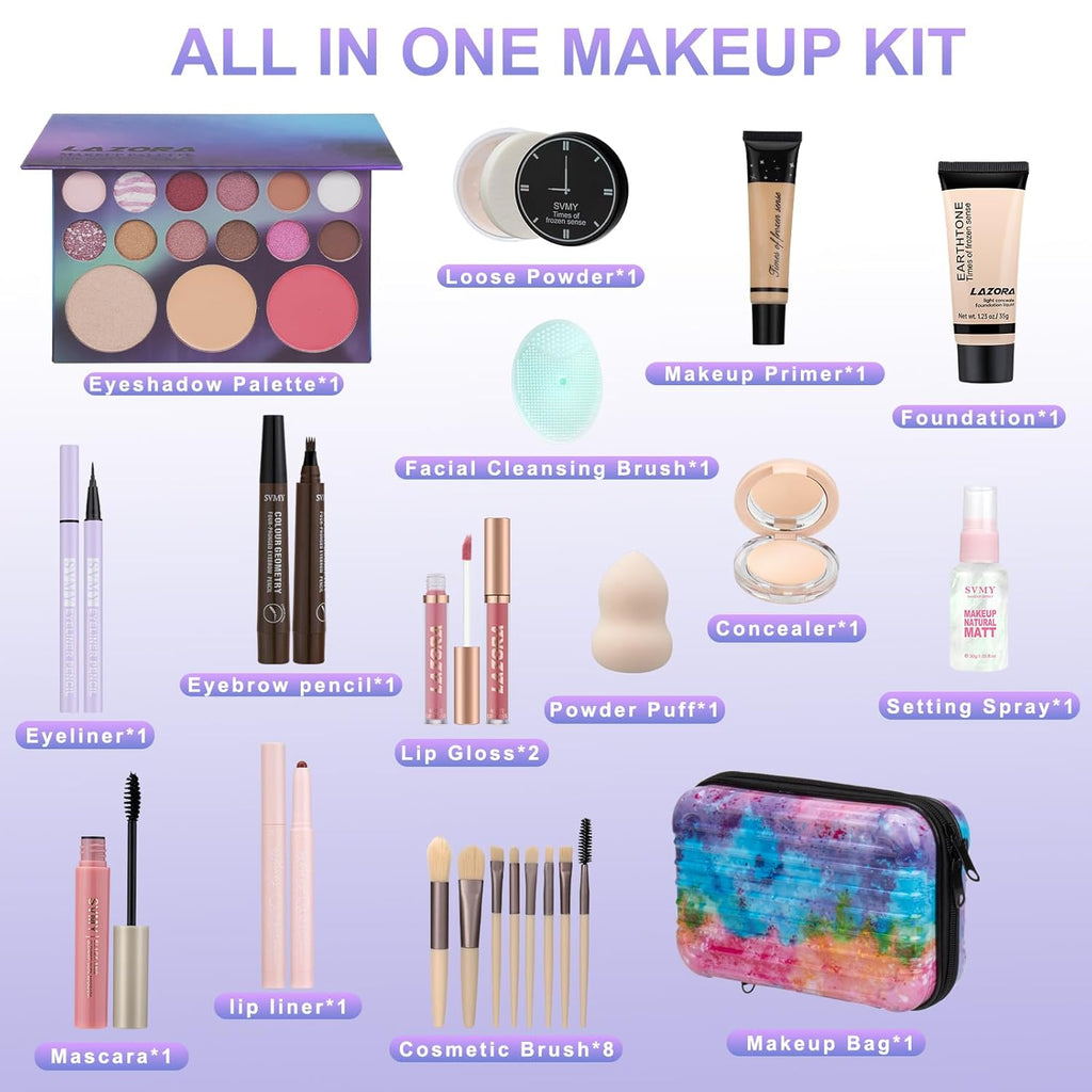 Kit de maquillaje para adolescentes, juego de maquillaje de regalo...