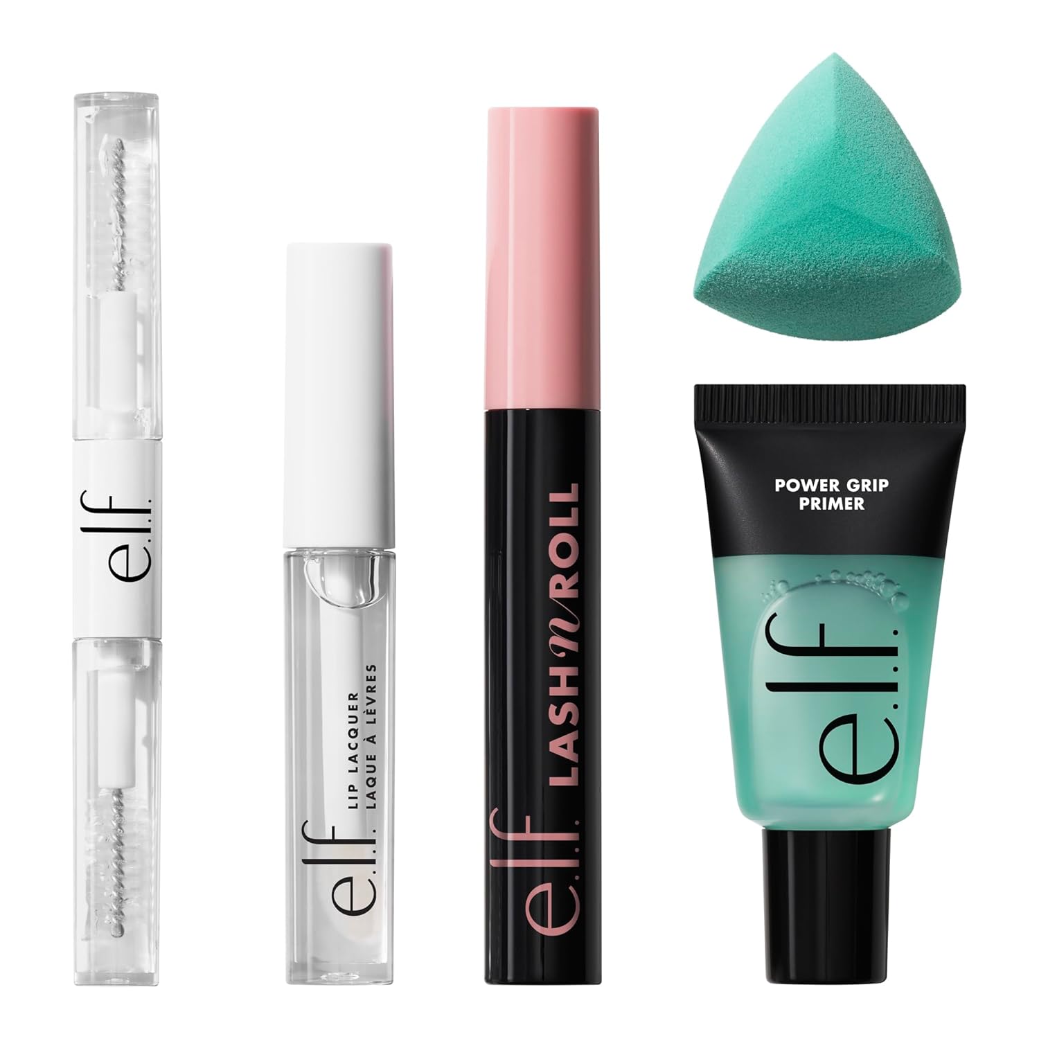 e.l.f. Kit de maquillaje todo el día, base facial hidratante, másca...