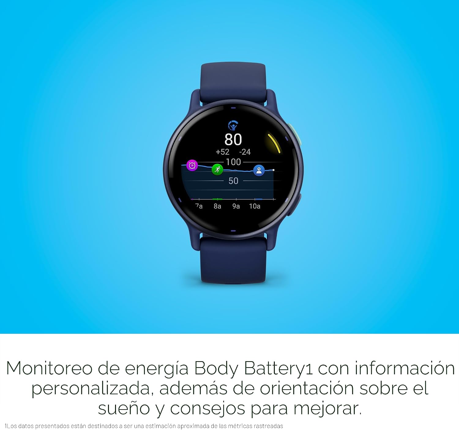 Garmin vívoactive 5, reloj inteligente GPS de salud y fitness, pant...