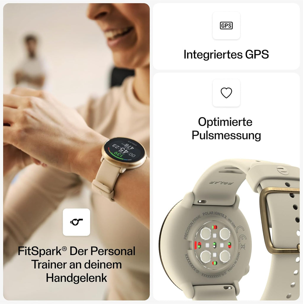 POLAR Ignite Serie 2 Reloj inteligente resistente al agua con GPS,...