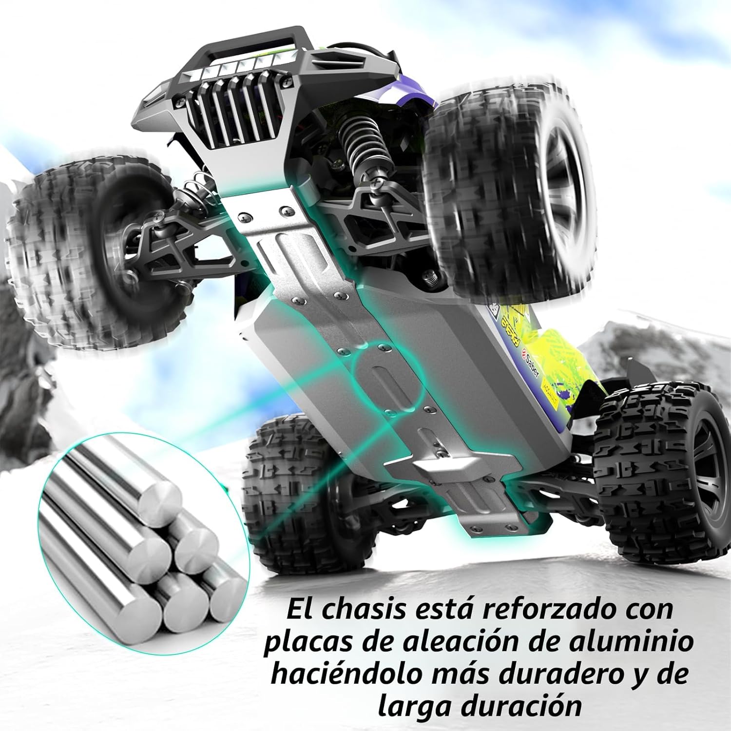 TWIKOMI Coche a control remoto todo terreno a escala 1:18 para adul...